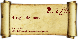 Mingl Ámon névjegykártya